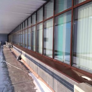 Глухой противопожарный витраж из алюминиевого профиля / серия FRM7225